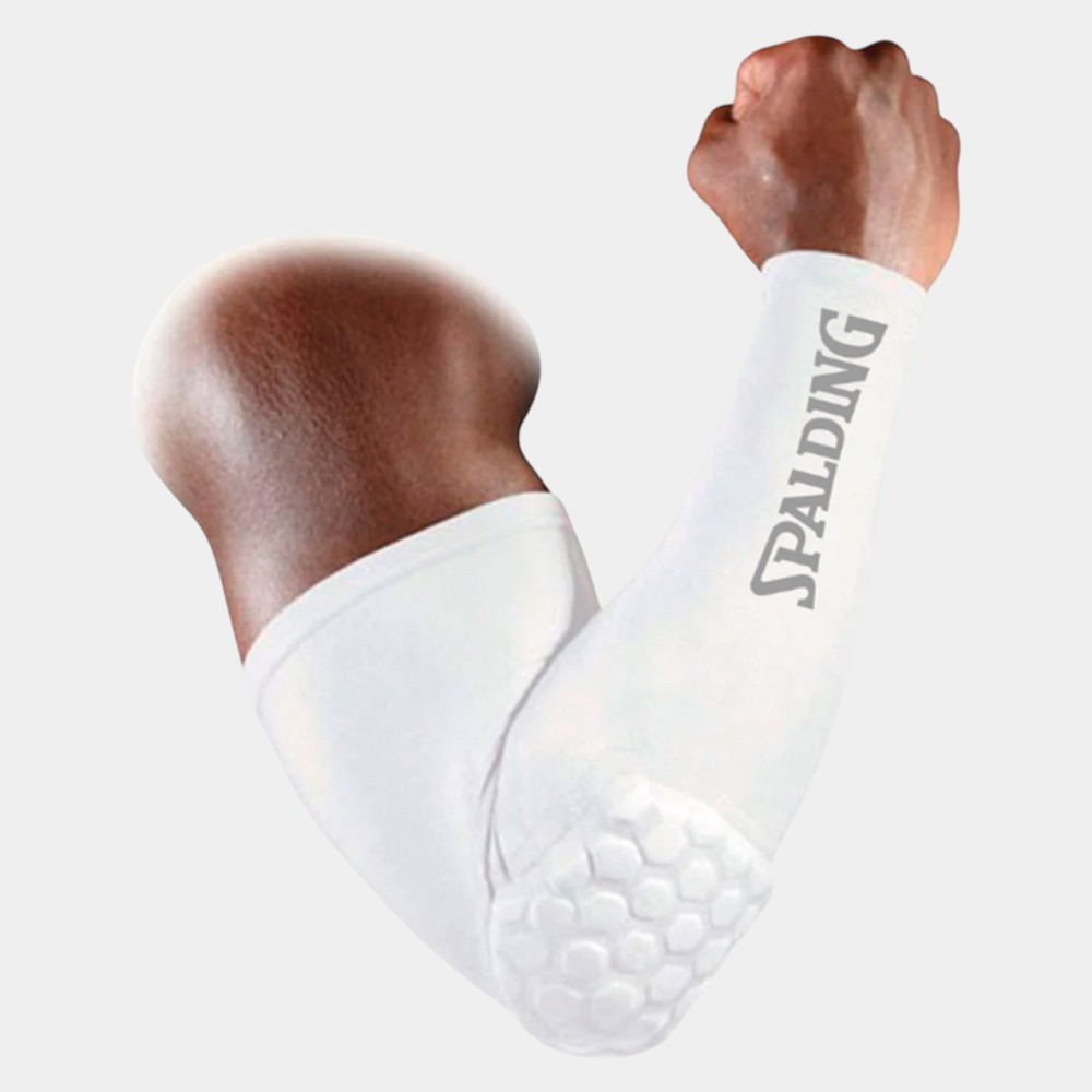 Ελαστική Περιαγκωνίδα Μανίκι Spalding Compression Sleeve With Honeycomp Padding (White)