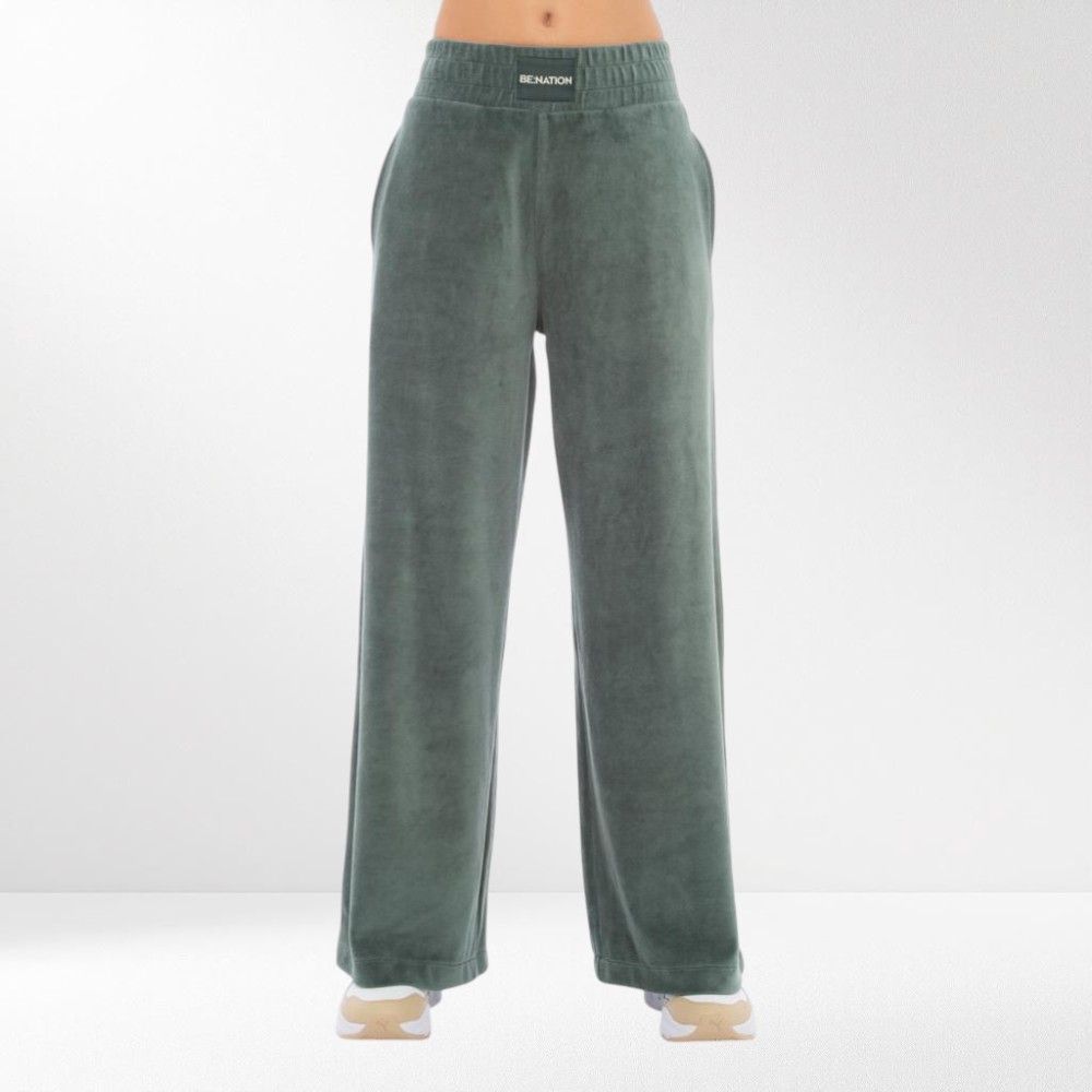 Γυναικείο Παντελόνι Φόρμας Be:Nation Velour Leg Pant 02102308 (D.Grey)