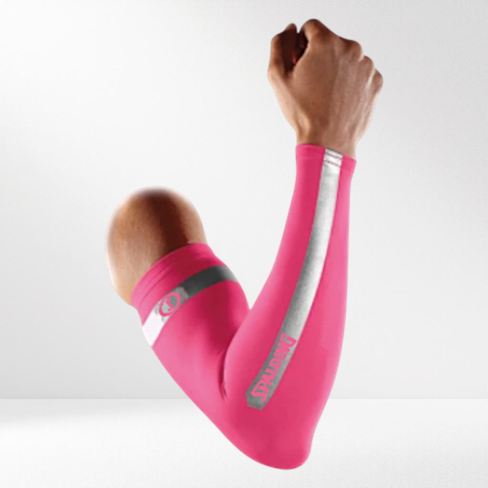 Ελαστική Περιαγκωνίδα Μανίκι Spalding Compression Sleeve With Reflective (Pink)