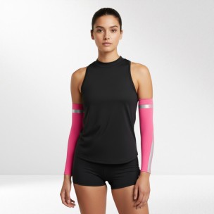 Ελαστική Περιαγκωνίδα Μανίκι Spalding Compression Sleeve With Reflective (Pink)