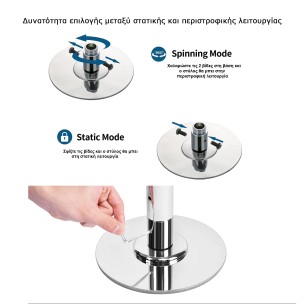 Στύλος χορευτικής γυμναστικής Viking Silver Pole