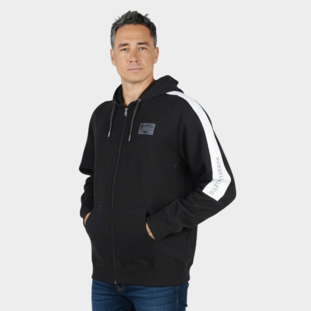 Ανδρική Ζακέτα με Κουκούλα Russell Athletic Contrast Panel Zip Through Hoody A2-045-2-099
