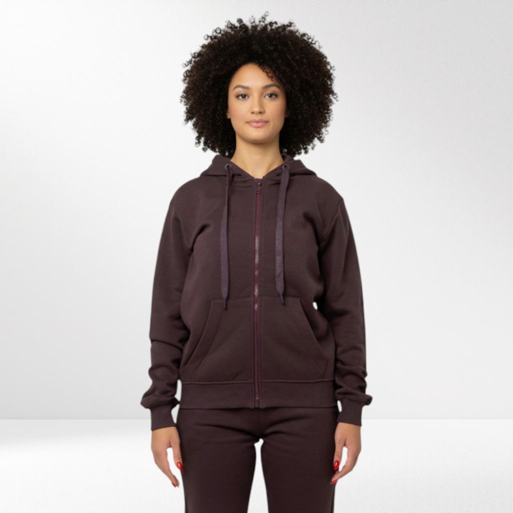 Γυναικεία Ζακέτα με κουκούλα Be:Nation Essentials Zipper Hoodie Eggplant 07102501-9G