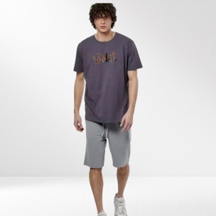 Ανδρική Βερμούδα Body Action Men's Essentials French Terry Shorts 033516-03 (Silver Grey)
