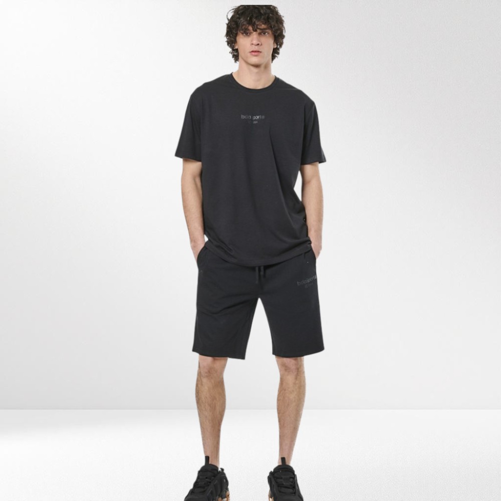 Ανδρική Κλασική Βερμούδα Body Action Μen's Essentials Jersey Shorts 033517-01 (Black)