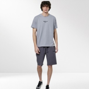 Ανδρική Κλασική Βερμούδα Body Action Μen's Essentials Jersey Shorts 033517-01 (Pearl Grey)