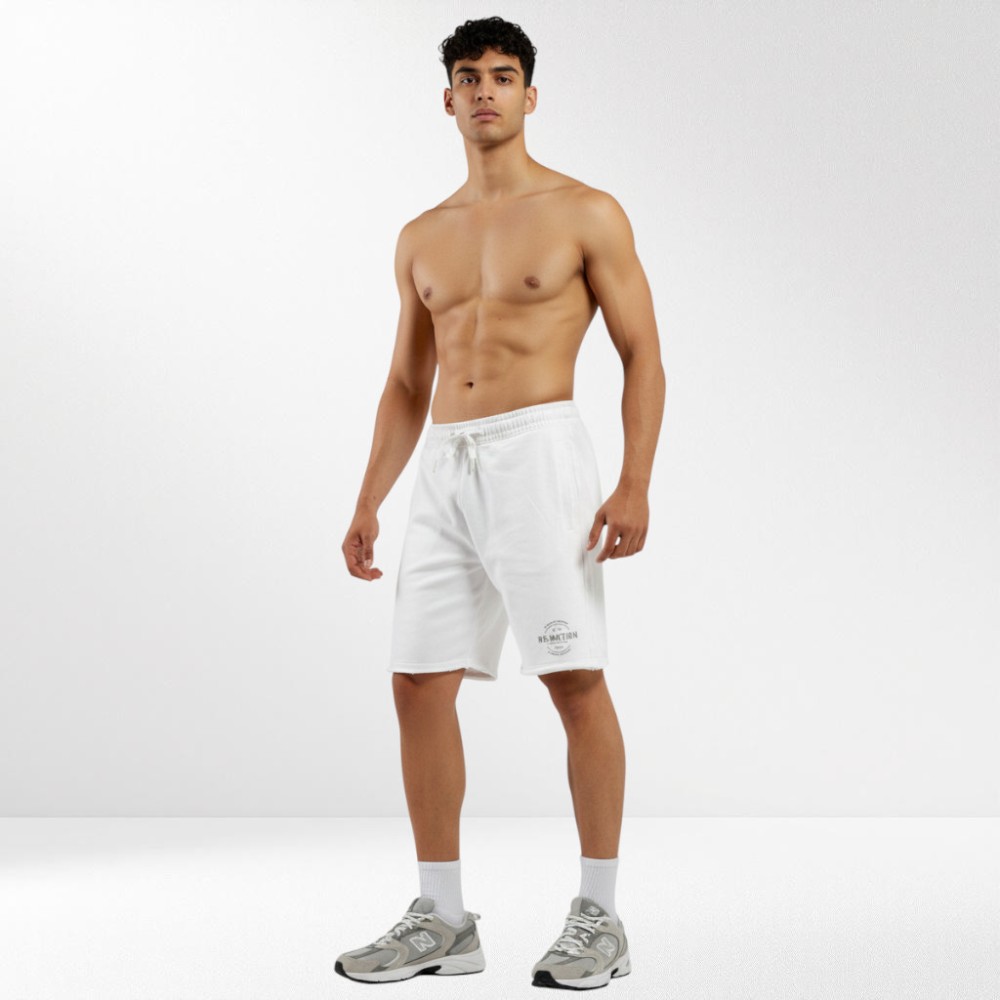 Ανδρική Βερμούδα BeNation Essentials Terry Shorts 03312504-02 (White)