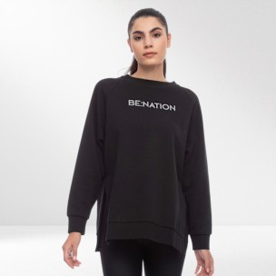 Γυναικείο Φούτερ Be Nation Reflective Crew Neck Black  06102301-01