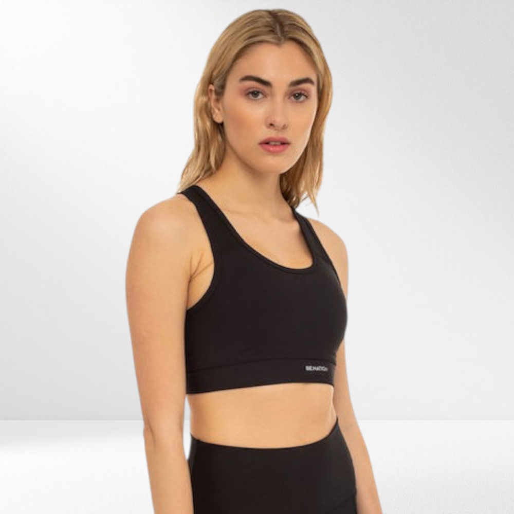 Γυναικείο Μπουστάκι BE NATION ESSENTIALS ATHLETIC BRA STRONG SUPPORT 04112308-01 Black