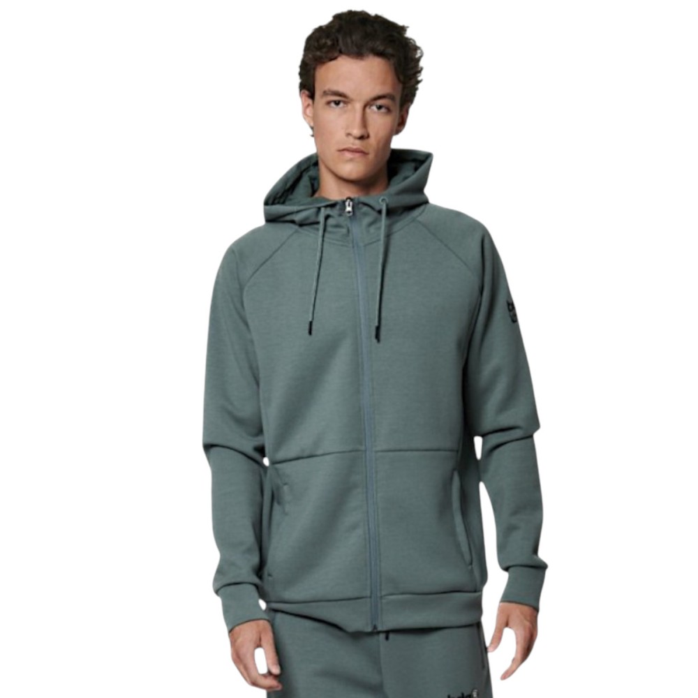 Ανδρική Ζακέτα με Κουκούλα Body Action Men's Sport Gym Tech Zip Hoodie 073521-01 (Balsam Green)