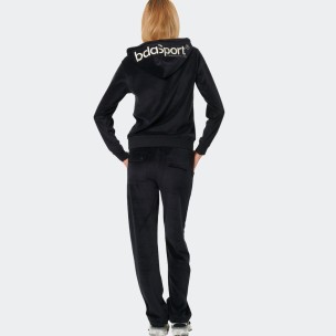 Γυναικείο Παντελόνι Φόρμας Body Action Women's Basic Velour Pants (Black)