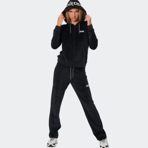 Γυναικείο Παντελόνι Φόρμας Body Action Women's Basic Velour Pants (Black)