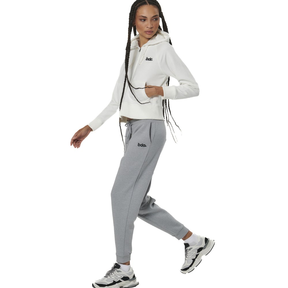 Γυναικείο Παντελόνι Φόρμας Body Action Women's Fleece Skinny Joggers 021534-01(Silver Grey)