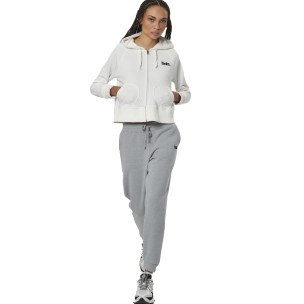 Γυναικείο Παντελόνι Φόρμας Body Action Women's Fleece Skinny Joggers 021534-01(Silver Grey)