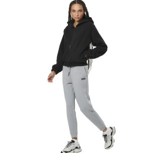 Γυναικείο Παντελόνι Φόρμας Body Action Women's Fleece Skinny Joggers 021534-01(Silver Grey)