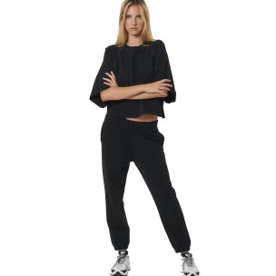 Γυναικείο Παντελόνι Φόρμας Body Action Women's French Terry Joggers 021536-01(Black)
