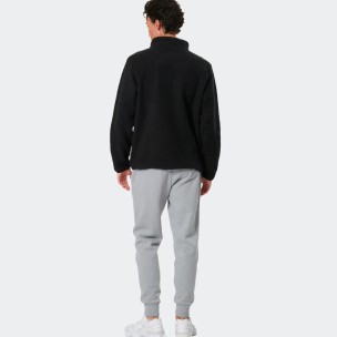 Ανδρικό Παντελόνι Φόρμας Body Action Men's Fleece Sportstyle Joggers 023530-01(Silver Grey)