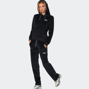 Γυναικεία Βελουτέ Ζακέτα Body Action Women's Velour Hoodie Jacket 071518-01 (Black)