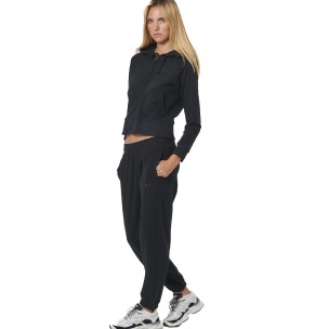 Γυναικεία Ζακέτα με Κουκούλα Body Action Women's Zip Through Hoodie 071522-01 (Black)