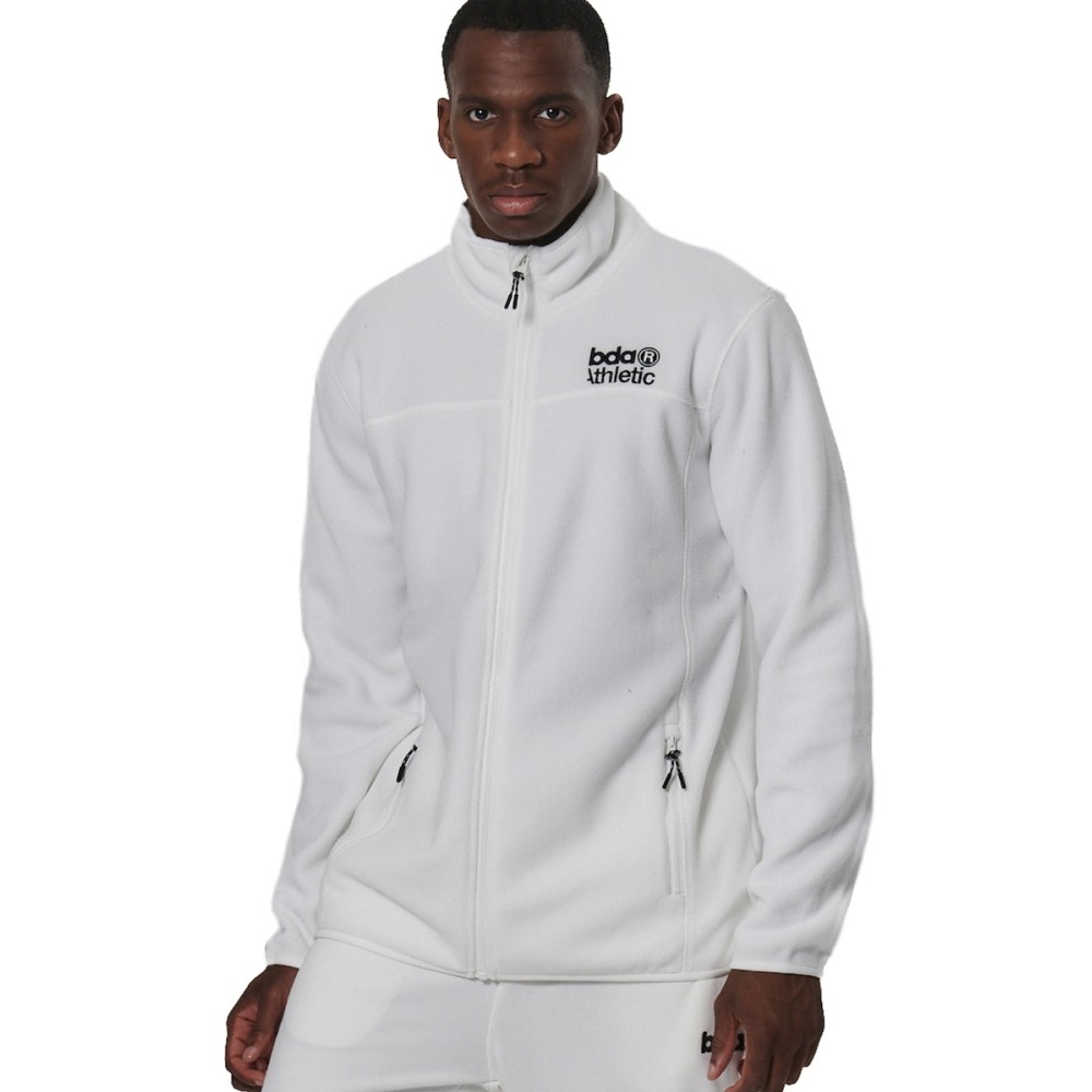 Ανδρική Ζακέτα Body Action Men's Fleece Full Zip Polar Fleece 073524-01(White Off)