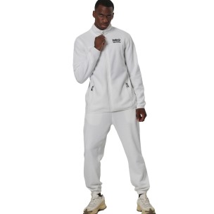 Ανδρική Ζακέτα Body Action Men's Fleece Full Zip Polar Fleece 073524-01(White Off)