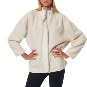 Γυναικεία Ζακέτα Body Action Oversize Boucle-Fleece Jacket Pristine 071530-05 Ecru