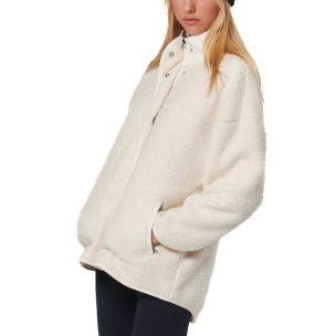 Γυναικεία Ζακέτα Body Action Oversize Boucle-Fleece Jacket Pristine 071530-05 Ecru