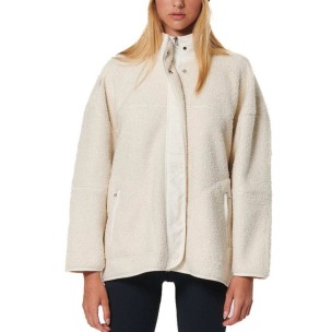Γυναικεία Ζακέτα Body Action Oversize Boucle-Fleece Jacket Pristine 071530-05 Ecru