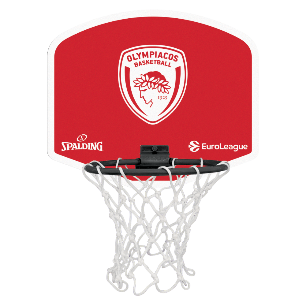 Mini Μπασκέτα Ολυμπιακός με μπαλίτσα Spalding 79076Z