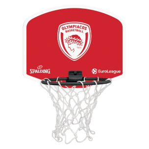 Mini Μπασκέτα Ολυμπιακός με μπαλίτσα Spalding 79076Z