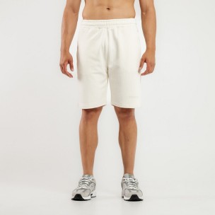 Ανδρική Βερμούδα BeNation Essentials Terry Shorts With Zip Pockets 03312503-2A (Offwhite)