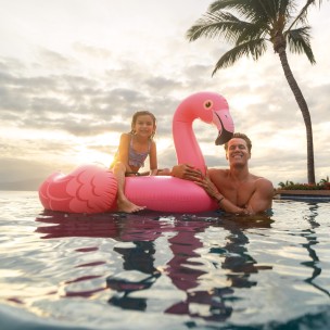 Φουσκωτό πισίνας ή παραλίας Intex Flamingo Ride-On 57558