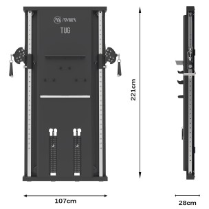 Επιτοίχια Διπλή Τροχαλία Amila Dap Machine Tug 44746