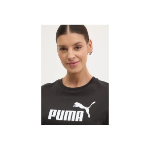 Γυναικεία κοντομάνικη μπλούζα Puma Women's Essentials Cropped No1 Logo Relaxed Tee 684972-01