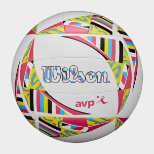 Μπάλα Beach Volley Wilson AVP Movement (White/Pink/Yellow OF) WV4008001XBOF