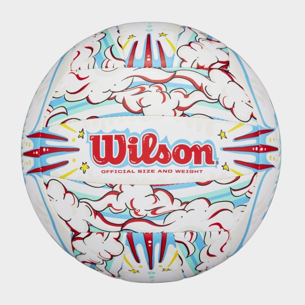 Μπάλα Beach Volley Wilson Graffiti Peace (White/Blue OF) WV4008302XBOF