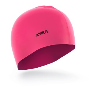 Σκουφάκι Κολύμβησης Amila Basic Ρόζ 47016