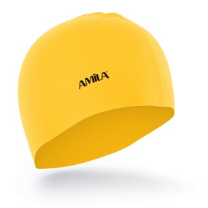 Σκουφάκι Κολύμβησης Amila Basic Κίτρινο 47015
