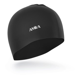 Σκουφάκι Κολύμβησης Amila Basic Μαύρο 47013