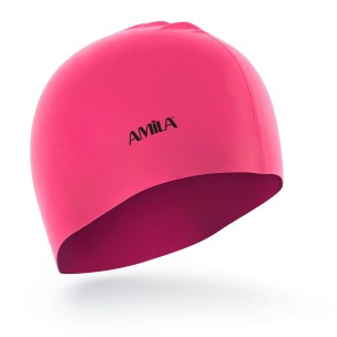 Σκουφάκι Κολύμβησης Amila Medium Hair Ροζ 47022