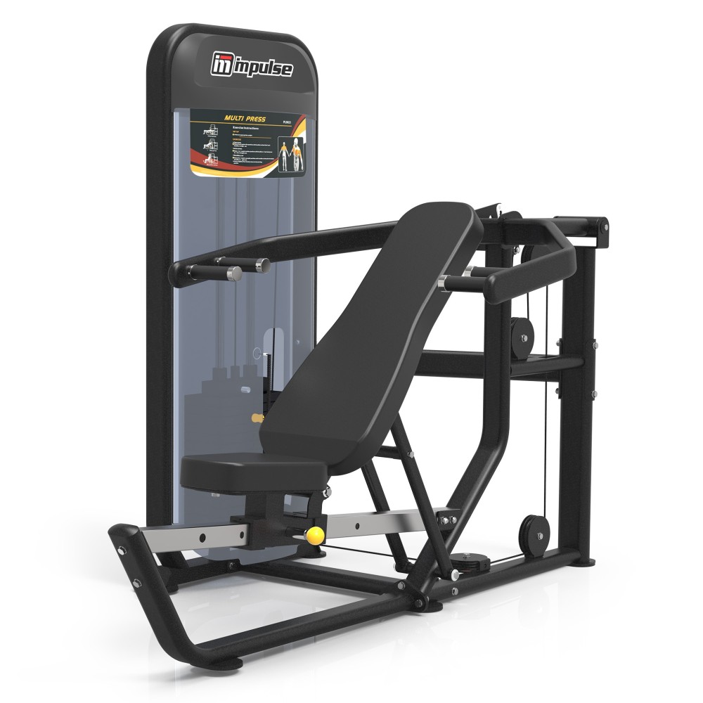 Μηχάνημα Πιέσεων Στήθους (Πολλαπλών Κλίσεων) Impulse Multi Press PL9021 (Μαύρο)