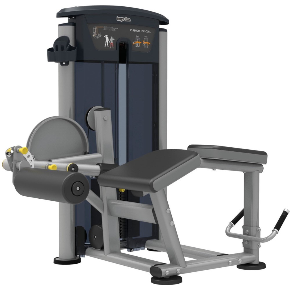 Μηχάνημα Κάμψης Ποδιών Ξαπλωτό Impulse Prone Leg Curl IT9521 (Ασημί)