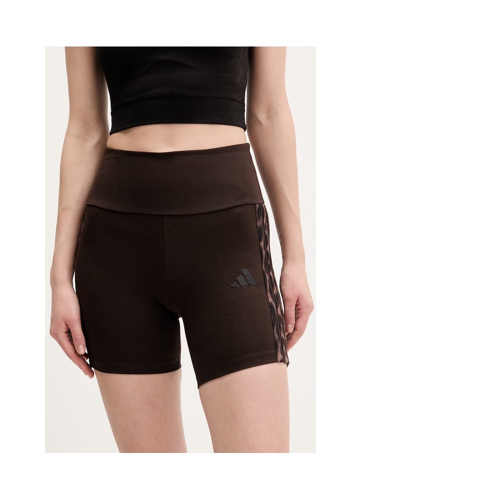 Γυναικείο σόρτς Adidas Seasonal Essentials Leopard Print Biker Shorts KA4759