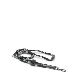 Κορδόνι Ασφαλείας Σφυρίχτρας Amila  Whistle Lanyard 44066 (Μαύρο)