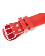 Ζώνη Άρσης Βαρών Amila Δερμάτινη Κόκκινη Γ΄ Quality (XL) 44308