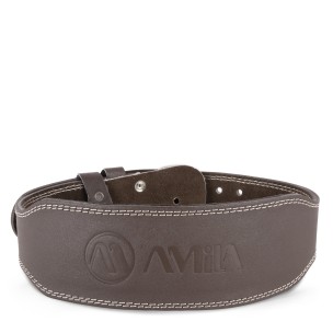Ζώνη Άρσης Βαρών Amila Δερμάτινη Καφέ B Quality (Large) 94908