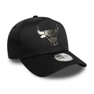 Αθλητικό Καπέλο NEW ERA Chicago Bulls NBA Metallic Black 9FORTY E-Frame Cap 60771869