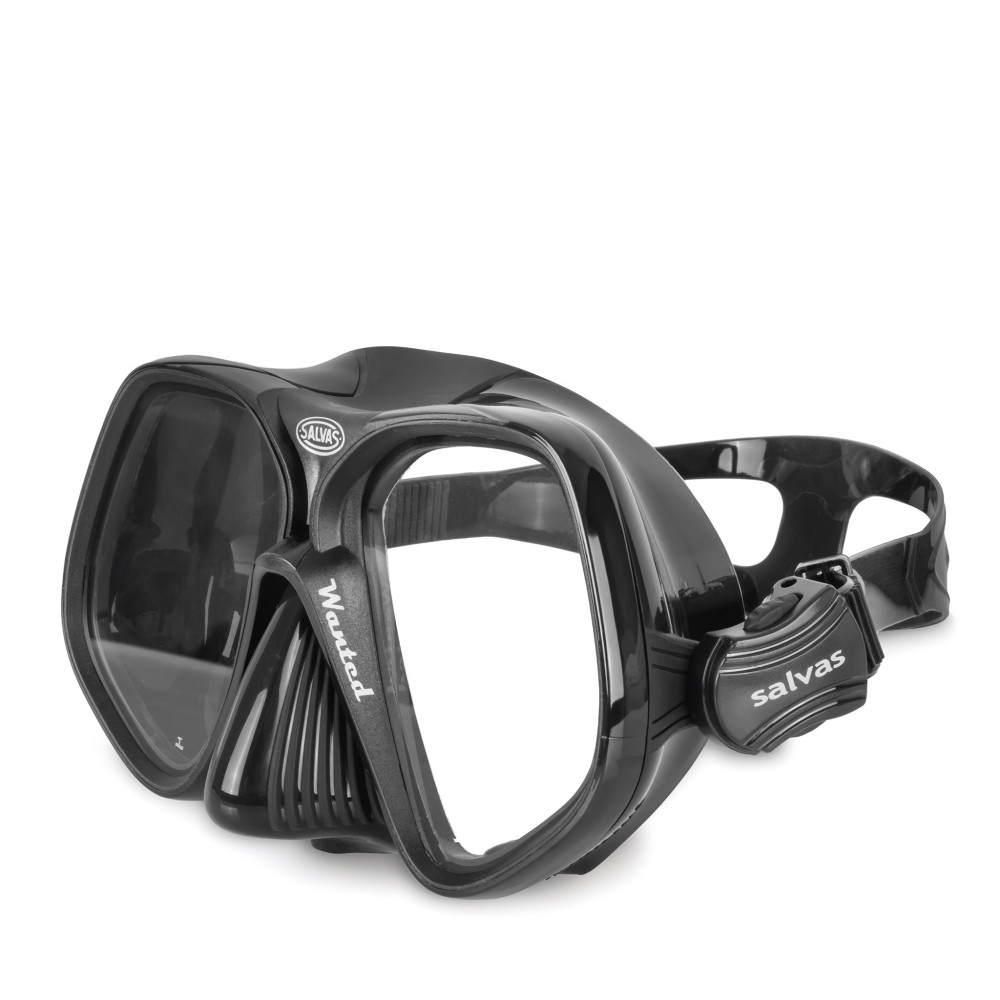 Μάσκα Θαλάσσης Salvas Wanted Black Silicone band 52204