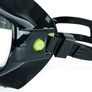 Μάσκα Θαλάσσης Salvas Heritage Black Silicone band 52214