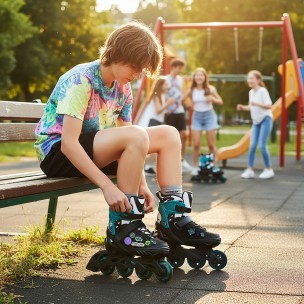 Αυξομειούμενα Πατίνια Roller Nils Extreme NA2053A Vibe Τιρκουάζ (Size 33-36)